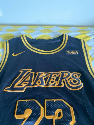 Camiseta Lakers Negra y Dorada Talla XXL