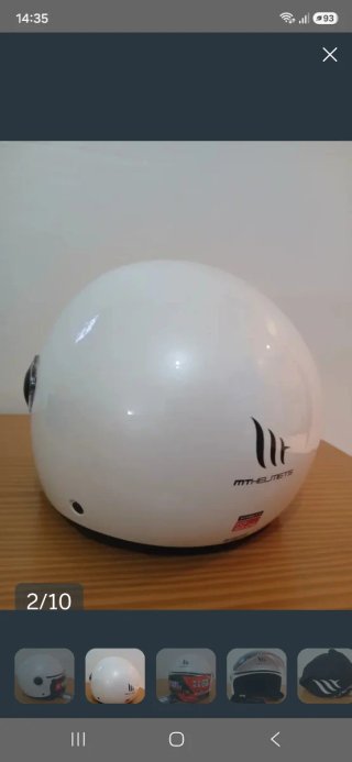 Casco MT OF501B Street Talla M Blanco Perla