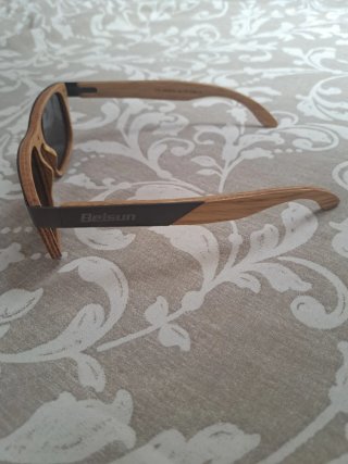 Gafas de sol Belsun polarizadas de madera de peral