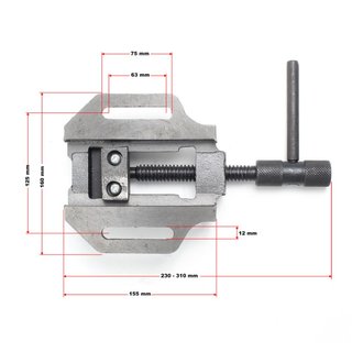 Tornillo de banco industrial 100 mm para taller