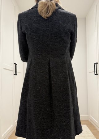 Abrigo Levita Zara Gris Fiesta