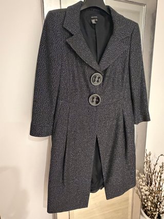 Abrigo Levita Zara Gris Fiesta