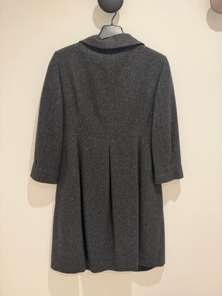 Abrigo Levita Zara Gris Fiesta
