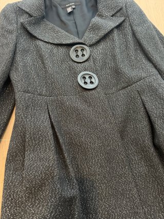 Abrigo Levita Zara Gris Fiesta