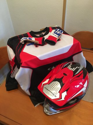 Casco Motocross Infantil MX Force Rojo