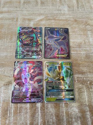 8 Cartas Pokémon Vaporeon Glaseo  Umbreon Leafe