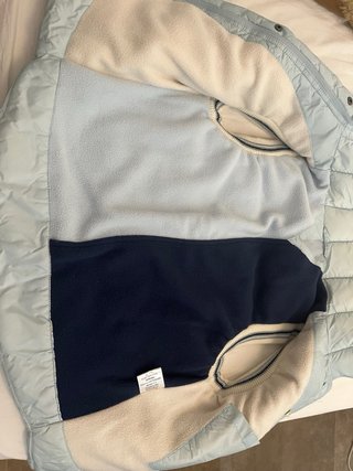 Chaleco acolchado celeste XS