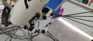 Bicicleta de Montaña Blanca y Azul