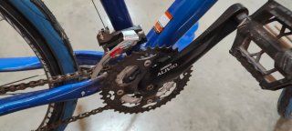 Bicicleta de Montaña Blanca y Azul