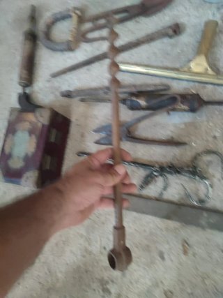 Lote antigüedades metal y herramientas