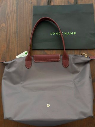 Bolso Longchamp Gris tamaño L