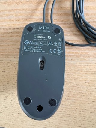Ratón Logitech USB Negro