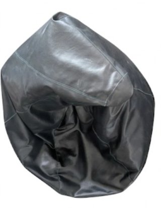 Puff pera grande negro polipiel