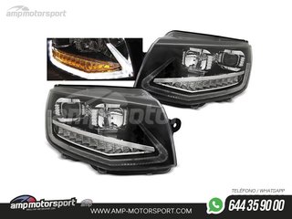 FAROS DELANTEROS LUZ DIURNA LED REAL DRL PARA VOLKSWAGEN TRANSPORTER T6 2015-2019