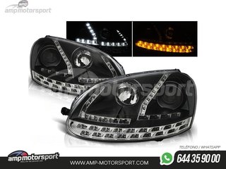FAROS DELANTEROS LUZ DIURNA LED PARA VOLKSWAGEN GOLF 5 2003-2008