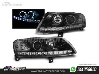 FAROS DELANTEROS LUZ DIURNA / OJOS DE ANGEL CCFL PARA AUDI A6 4F 2004-2008