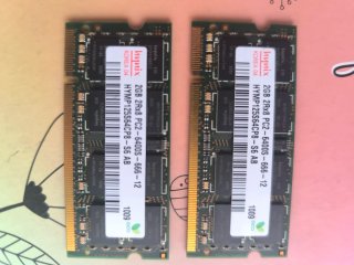 2x Hynix 2GB DDR2 PC2-6400S Portátil