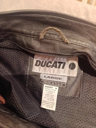 Chaqueta Moto Ducati Negra y Roja T (L)