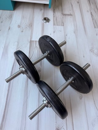 Manubri regolabili + dischi da 2,5 kg