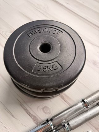 Manubri regolabili + dischi da 2,5 kg