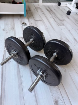 Manubri regolabili + dischi da 2,5 kg