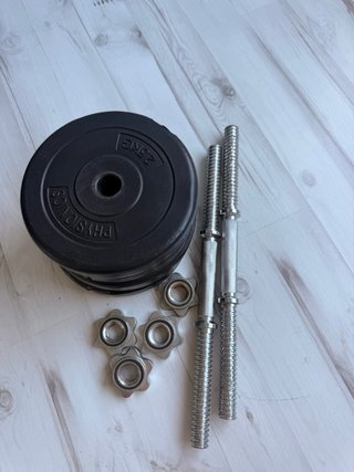Manubri regolabili + dischi da 2,5 kg