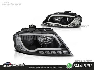 FAROS DELANTEROS LUZ DIURNA REAL TUBE LIGHT PARA AUDI A3 8P / 8PA