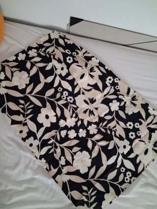 Falda Mango Talla XL Estampada Flores