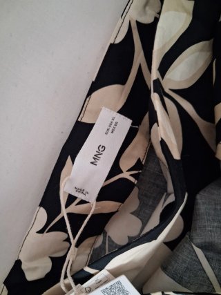 Falda Mango Talla XL Estampada Flores