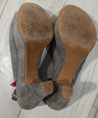 Scarpe Armando d'Alessandro grigie con tacco