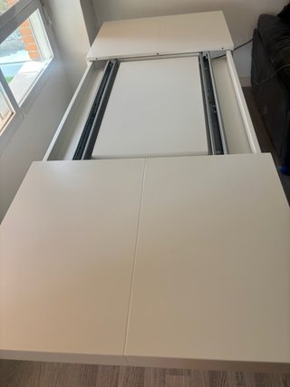 Mesa comedor blanca madera maciza
