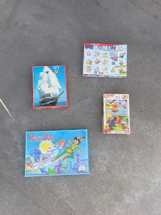 Lote Puzzles y Juego de Memoria Antiguos