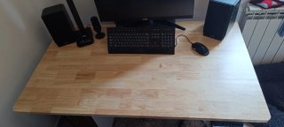 Piano scrivania Flexispot 140x80 legno massello