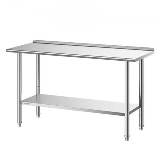 Mesa de trabajo de acero inoxidable, mesa de prepa