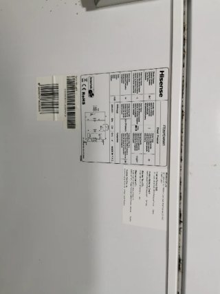 Congelador vertical Hisense