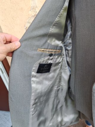 Completo uomo grigio Made in Italy taglia 48