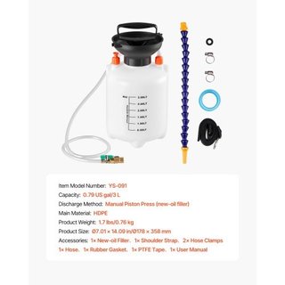 Bomba de fluido de transmisión, capacidad de 3 L,