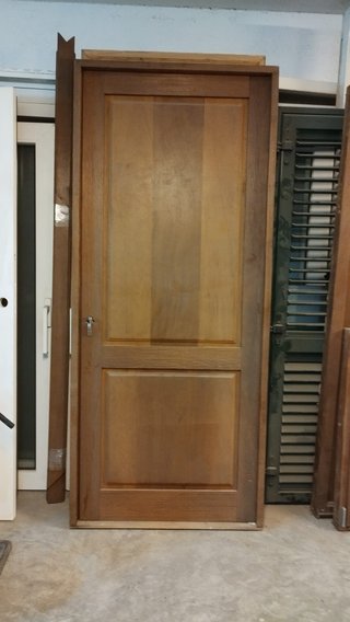 Puerta Madera Maciza Iroko 219x94.5x8.5 cm