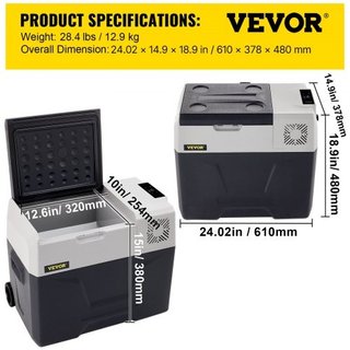 mesa exterior ruedas para el hogar 12 V 40 L