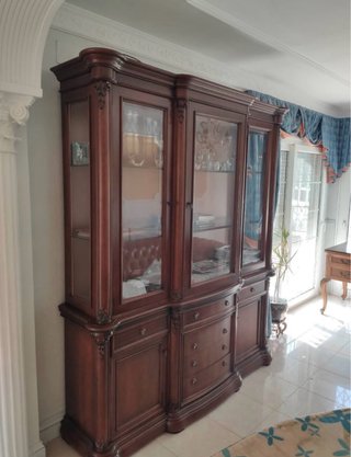Conjunto comedor nogal 8 sillas