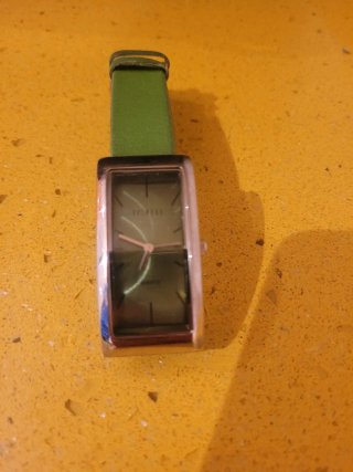 Reloj Belmore Pulsera Verde y Plata