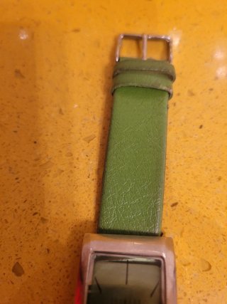 Reloj Belmore Pulsera Verde y Plata