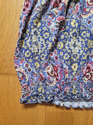 Top Zara Hombros Descubiertos Estampado Multicolor