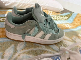 Lote de tenis niña los verde adida muy poco usado