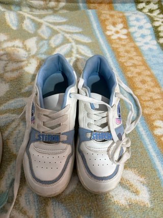 Lote de tenis niña los verde adida muy poco usado