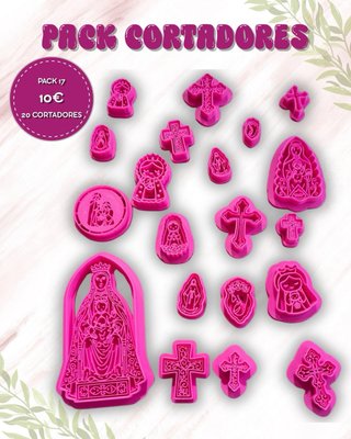 Pack 17: 20 Cortadores Arcilla Polimérica