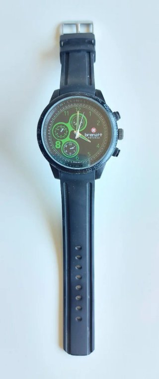 Reloj Deportivo Brenatt Negro y Verde