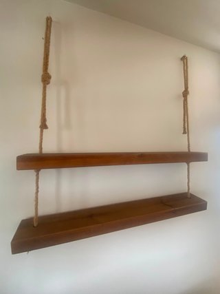 Estantería Makemba Hannun madera y yute