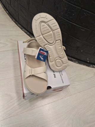 Sandali Skechers Beige Donna
