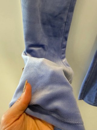 Pantalones acampanados azules